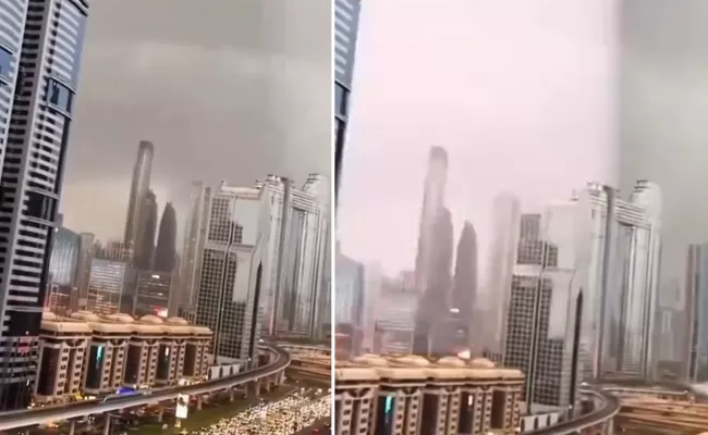 Dubais Artificial Rain Which Happens Because Of Cloud Seeding - Sakshi