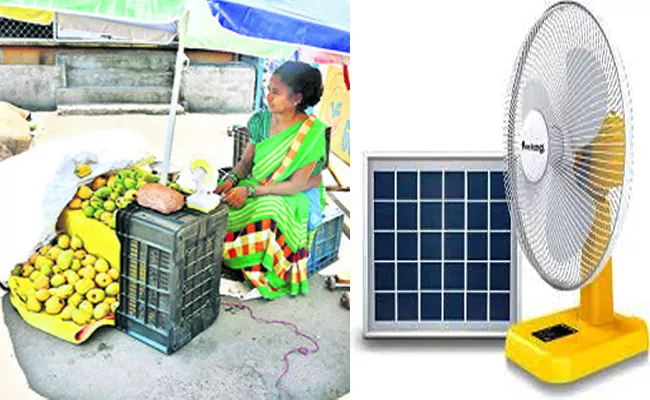 This Solar Fan Is A Aoman's Innovative Idea To Beat The Heat Of The Sun