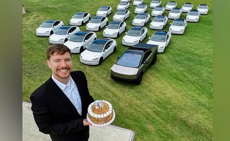 YouTuber MrBeast giving away 26 cars on his birthday; Check details here