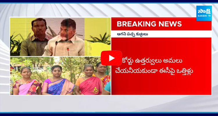 Chandrababu And Yellow Batch Complaint To EC To Stop Welfare Scheme Funds