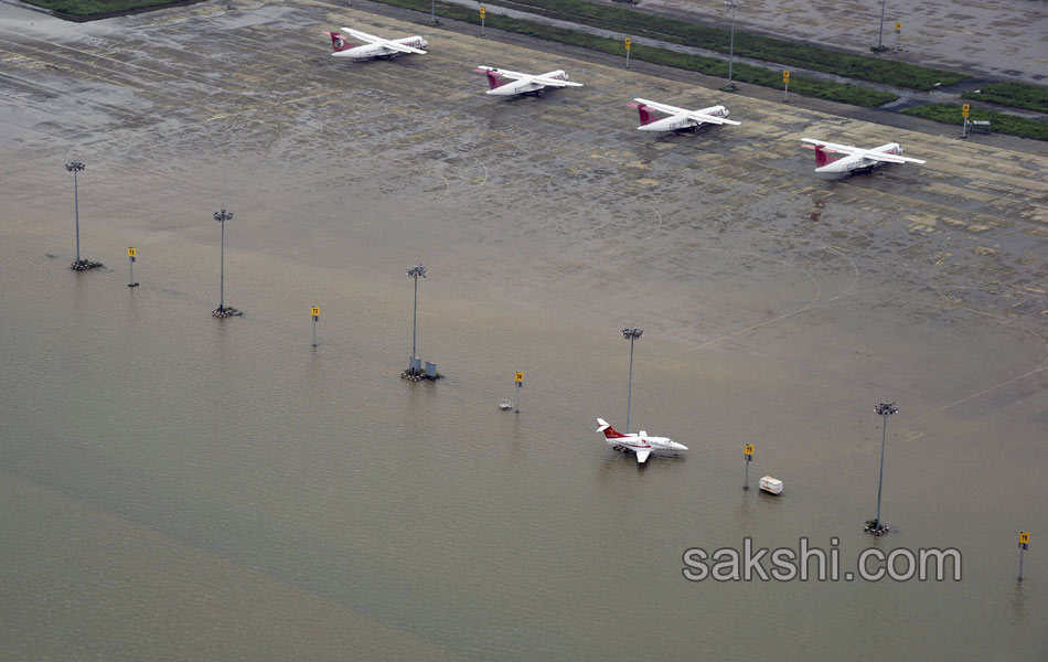modi aerial survey - Sakshi