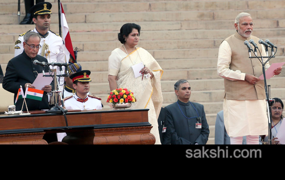 Modi swearing in ceremony - Sakshi