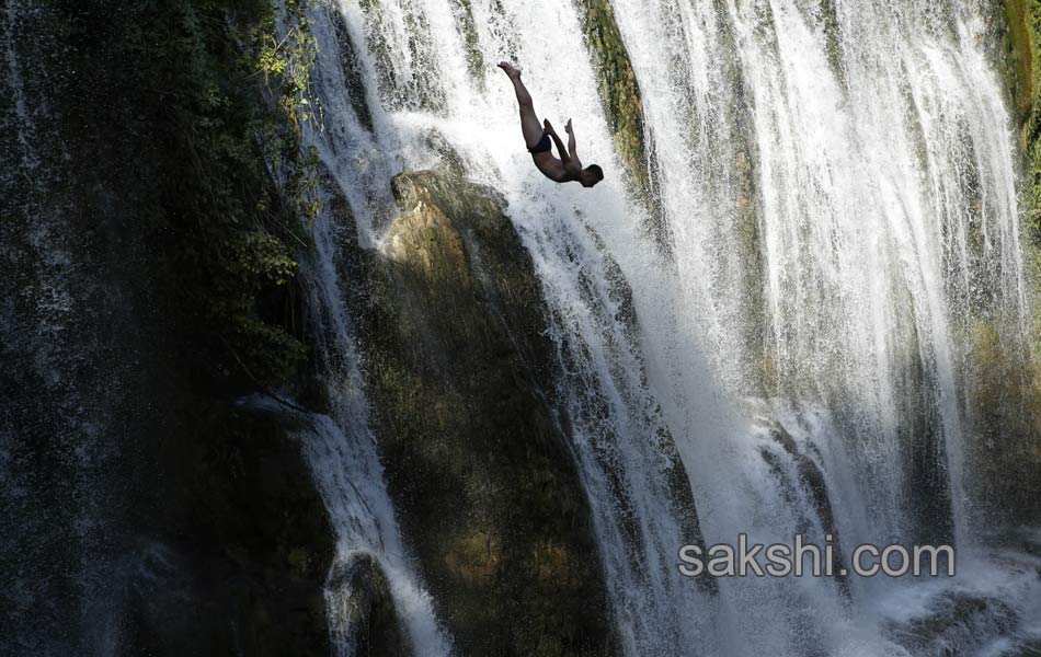 Bosnia Waterfall Jumping