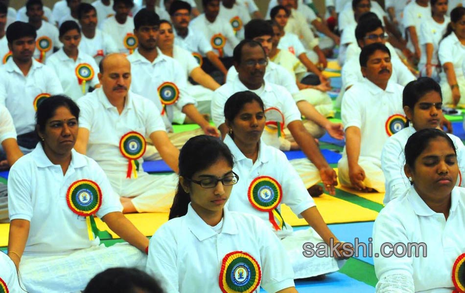 international yoga day celebrated in telugu states