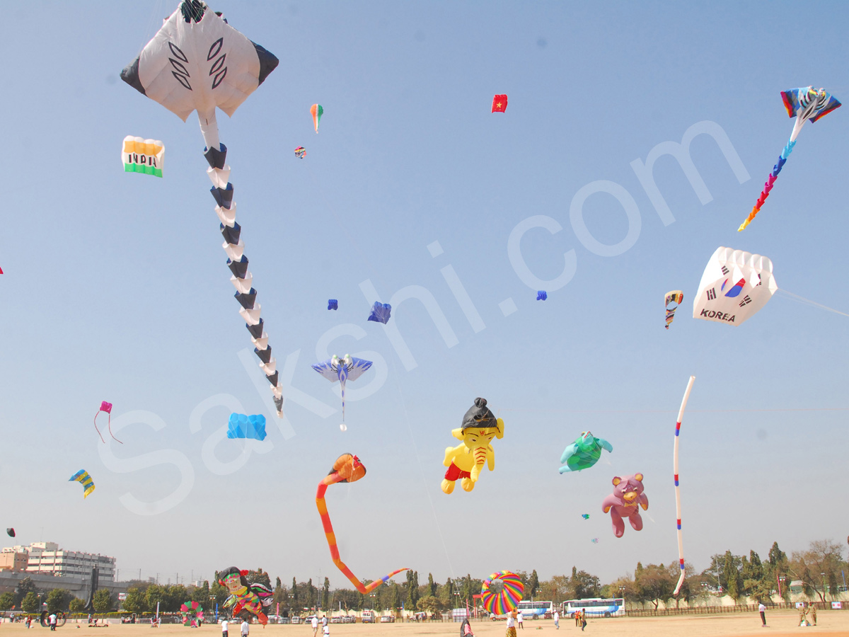 International Kite Festival 2018 at Parade Grounds - Sakshi