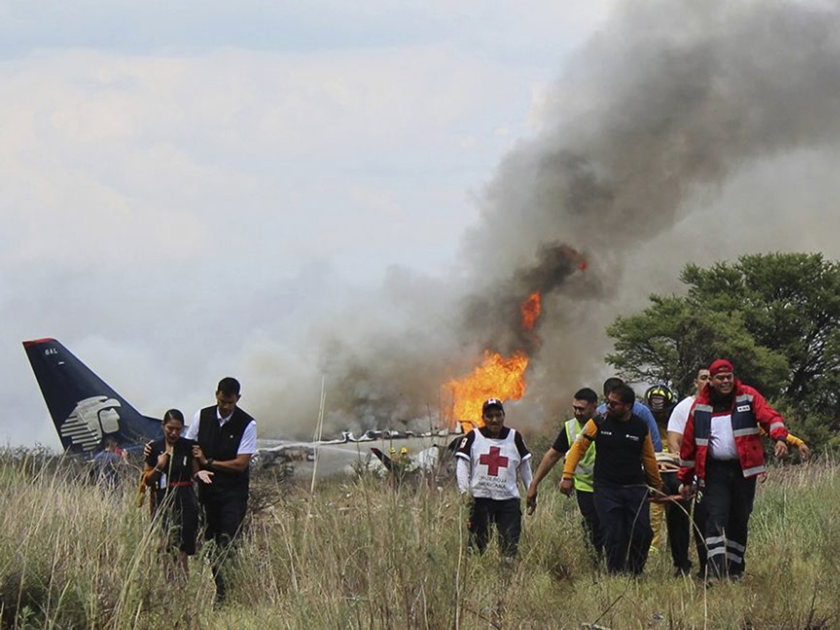 Aeromexico Plane Crashes in Mexico Photo Gallery - Sakshi