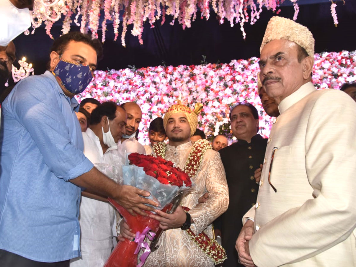 Telangana Home Minister Mahmood Ali Grand Daughters Wedding Photo Gallery - Sakshi