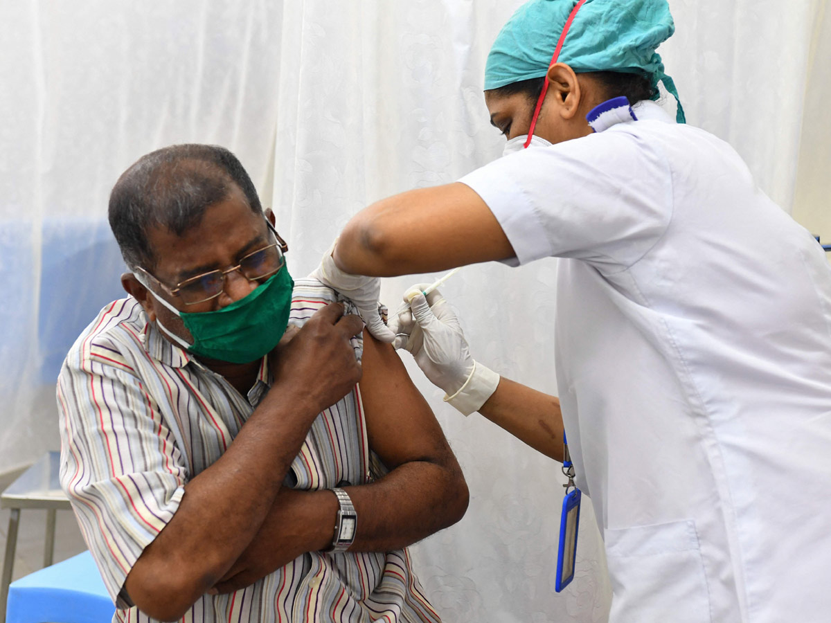 The second stage of corona vaccination Photo Gallery - Sakshi