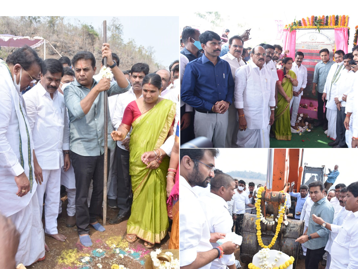  Minister KTR laid foundation stone for Siddapur Reservoir works at Nizamabad Photo Gallery - Sakshi