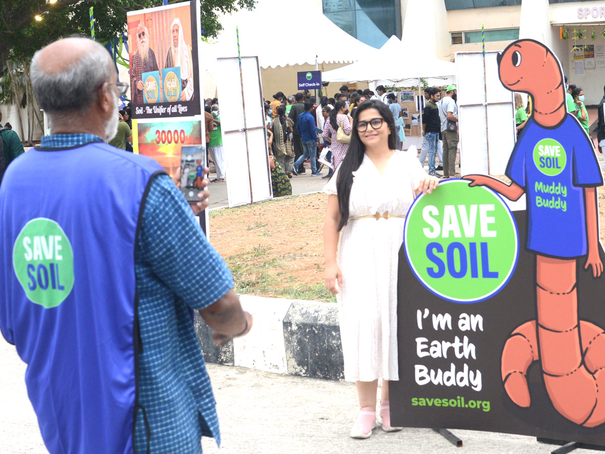 Save Soil Event In Hyderabad - Sakshi