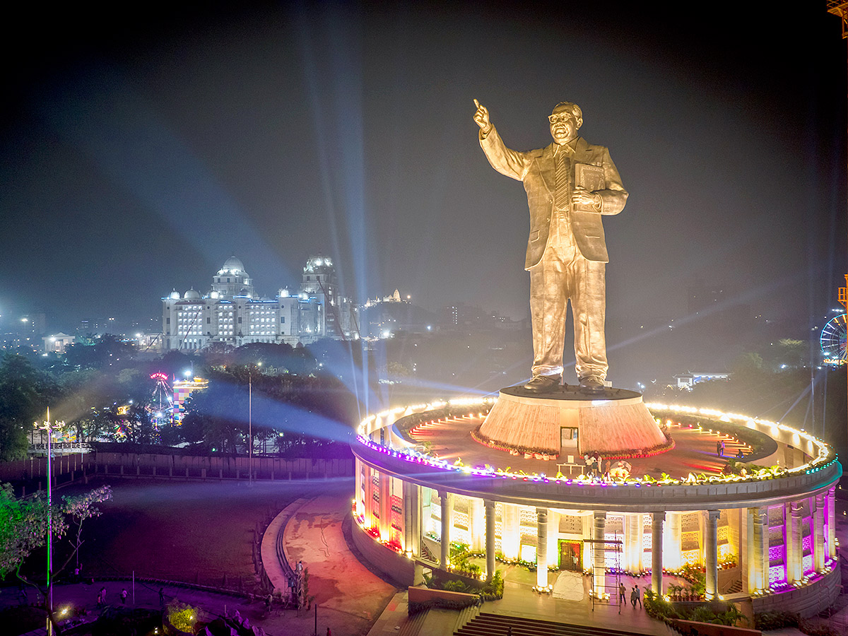 125 Feet Dr BR Ambedkar Statue In Hyderabad Pics - Sakshi