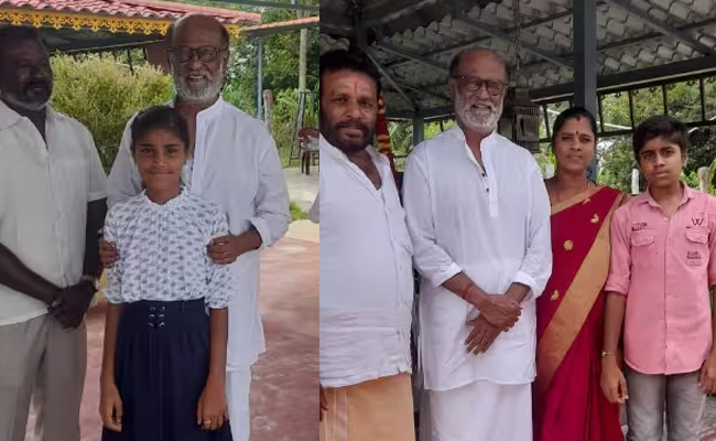 Rajinikanth Visits His Parents Memorial At Nachikuppam - Sakshi