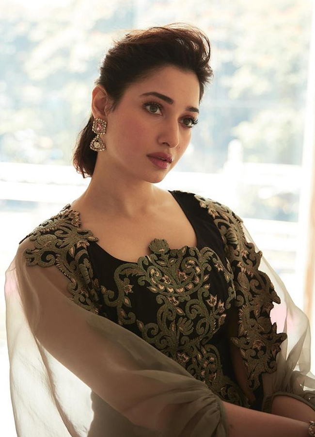 Take A Look At Milky Beauty Tamanna Lightning In Extracted Modern Dresses - Sakshi