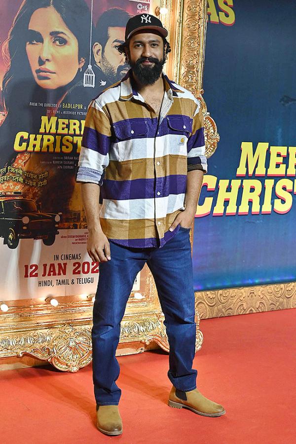 premiere of the movie Merry Christmas in Mumbai - Sakshi