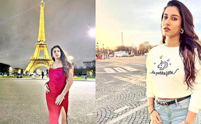 Vishnupriya Bhimeneni Enjoying Vacation In Paris Photos - Sakshi
