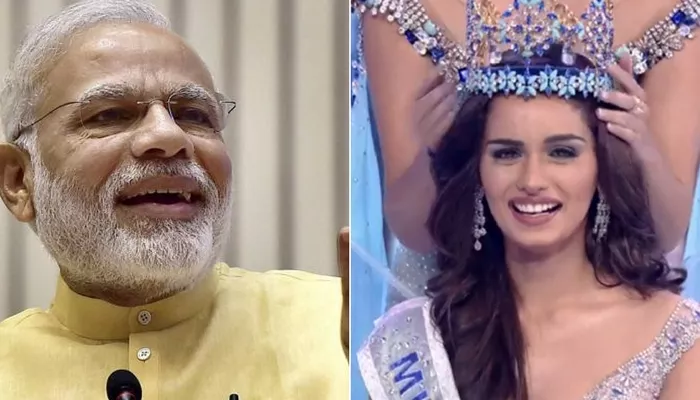 Manushi Chhillar became Miss World because of Modi: Shiv Sena's latest dig - Sakshi - Sakshi