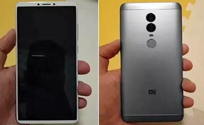 Xiaomi Redmi Note 5 leaked in live image along with specifications - Sakshi - Sakshi