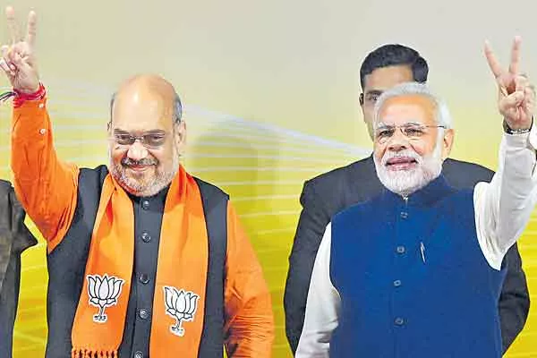 BJP loses PM Narendra Modi's hometown to Congress - Sakshi