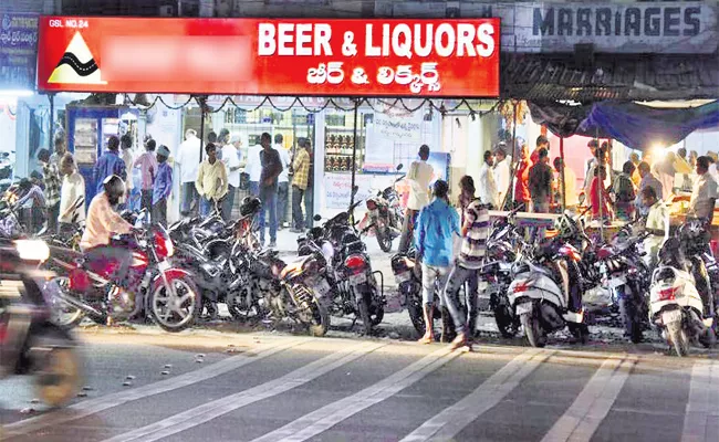 Sakshi special Field survey on bars and wines stores in city