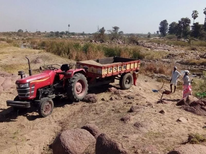 govt officials negligence is  leading to sand illegal transport - Sakshi