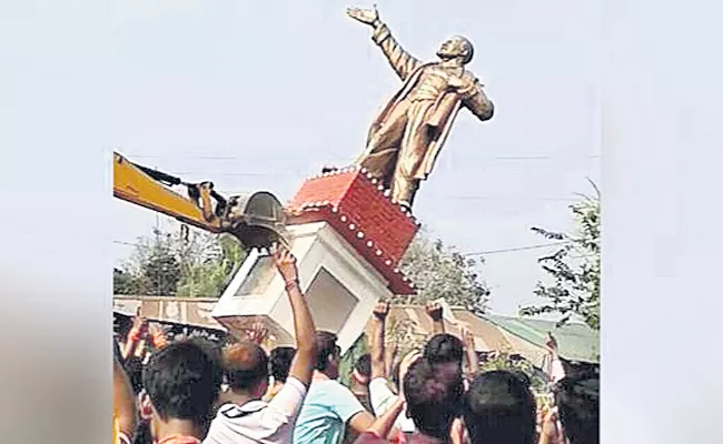 Statue Only Destroyed But Lenin Always Wins - Sakshi