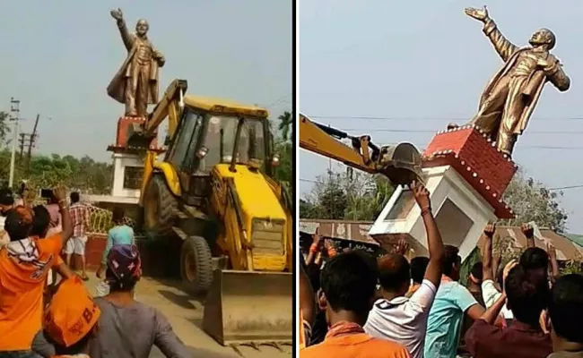 Political Leaders Statues Destroyed in world - Sakshi