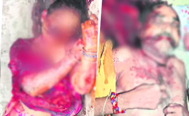 Wife Husband Brutally Murdered In Hasanparthi - Sakshi