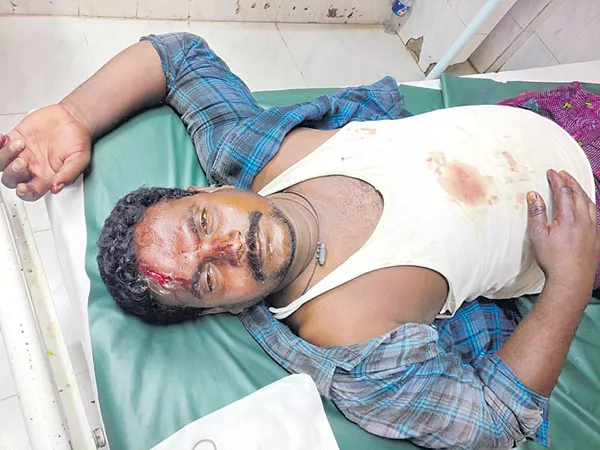 TDP Leaders Attacked on YSR Congress Party activists - Sakshi