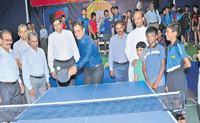 Geetanjali Team Won Table Tennis Championship - Sakshi