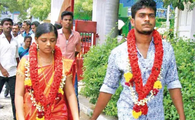 Newly married inter-caste couple seeks police protection  - Sakshi