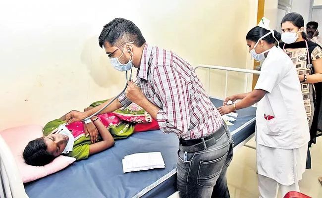 Kasthurba Students Suffering From Cough - Sakshi