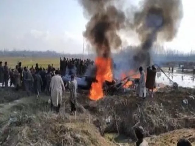 IAF MiG Crashes in Kashmirs Budgam - Sakshi