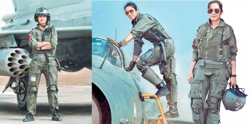 Avani Chaturvedi,Bhawana Kanth,Mohana Singh-India's first 3 women fighter pilots - Sakshi