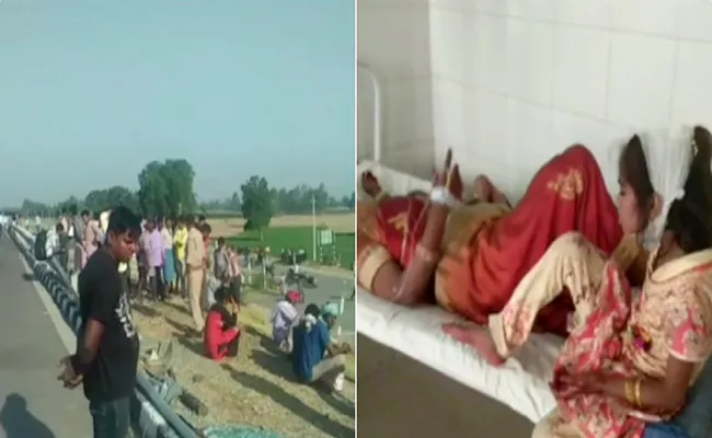 5 dead, more than 30 injured after After Bus Rams Into Tractor  - Sakshi