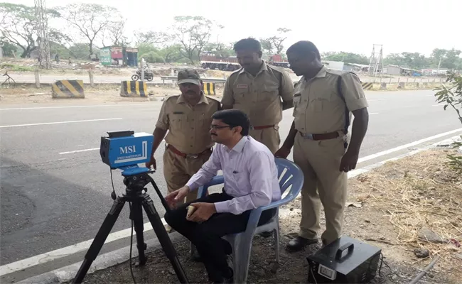 District Transport Officers Landed With Speed Guns To Prevent Accidents - Sakshi