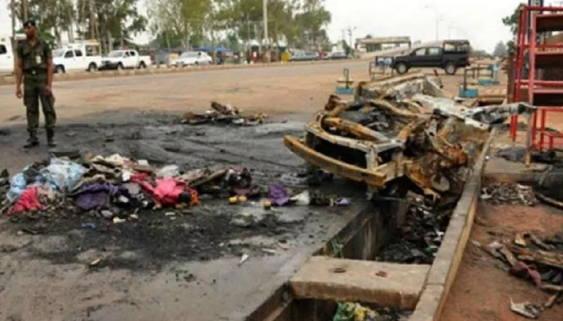 Nigeria suicide blast kills 30 at video hall in Borno - Sakshi