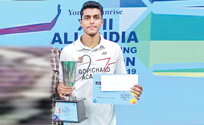 Vishnu Vardhan and Ishaan Wins All India Junior Ranking Badminton Tourney Title - Sakshi