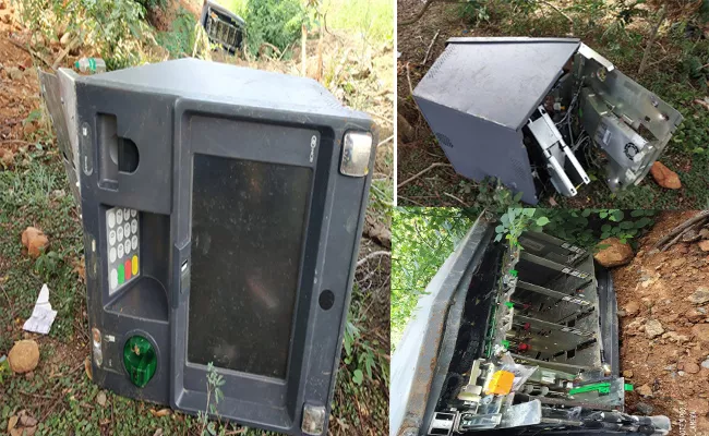 ATM Machine Found In Crop Farms In Kasibugga Palasa Highway - Sakshi