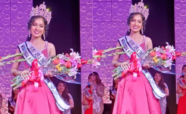 Miss Teen Asia World 2019 Title Winner Is Telugu Origin Teenager Girl Saisha - Sakshi
