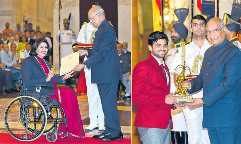 President Kovind gives away National Sports Awards - Sakshi