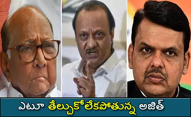 NCP Leaders Try to Convince Ajit Pawar - Sakshi