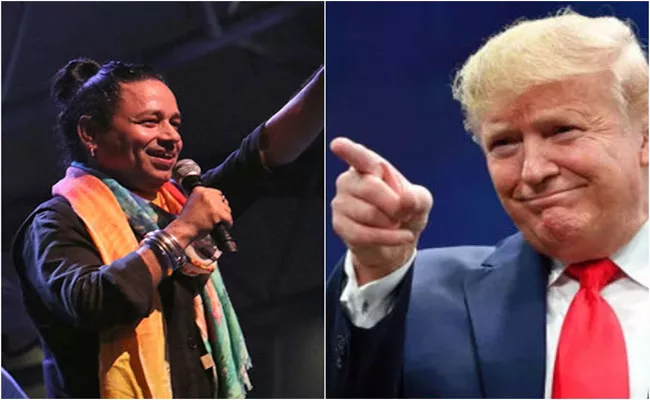 Kailash Kher Wants To Donald Trump To Dance This Song On India Visits - Sakshi