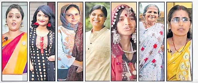 Narendra Modi hands over social media accounts to seven women achievers - Sakshi