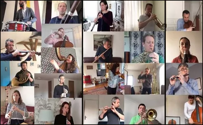 Lockdown: French Orchestra Virtual Performance Went Viral - Sakshi