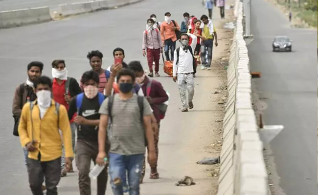 Can not monitor or stop migrant workers walking on roads - Sakshi