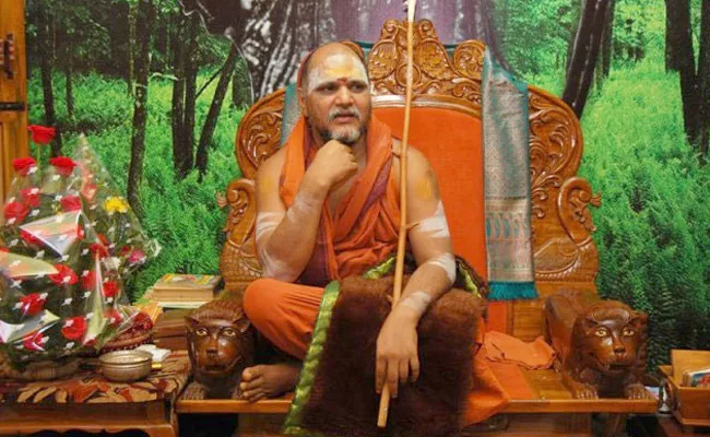 Swami Sharupanandendra Condemned The Statement Of  Nepal PM - Sakshi