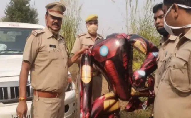 Iron Man Shaped Balloon Scared Noida People - Sakshi