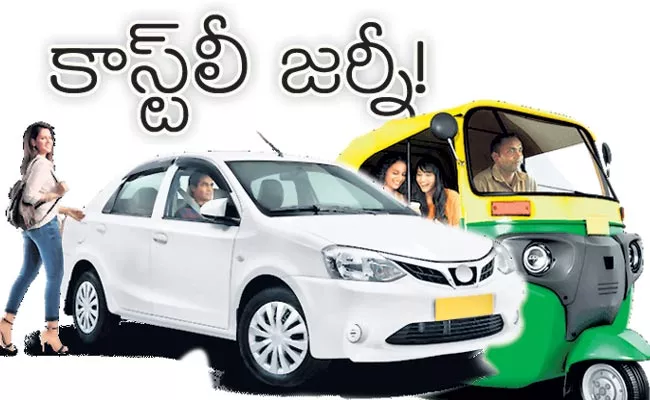 Cab Rides Get More Expensive in Hyderabad - Sakshi