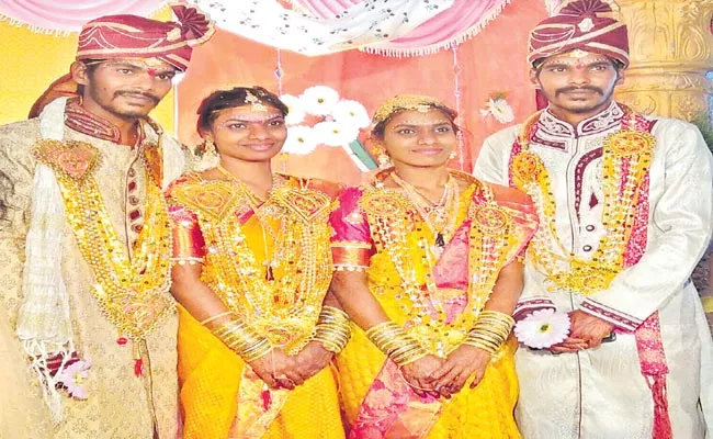 Twin Brothers Married To Twin Sisters In Hyderabad - Sakshi