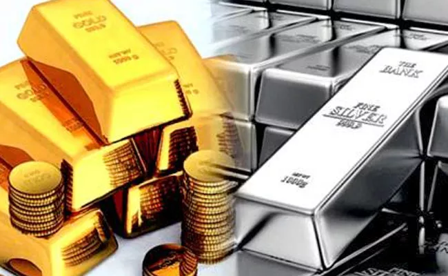 Gold, Silver gains second consecutive day in MCX - Sakshi